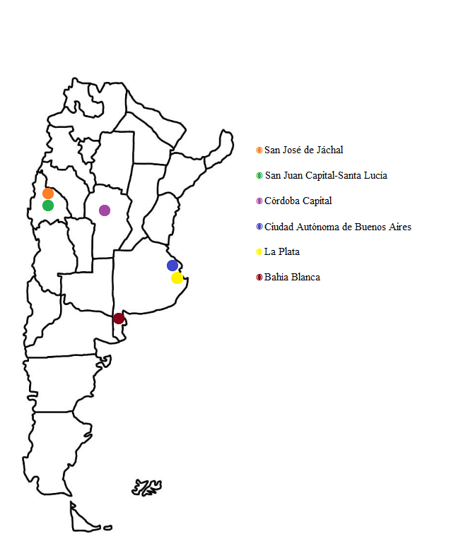Mapa de Argentina